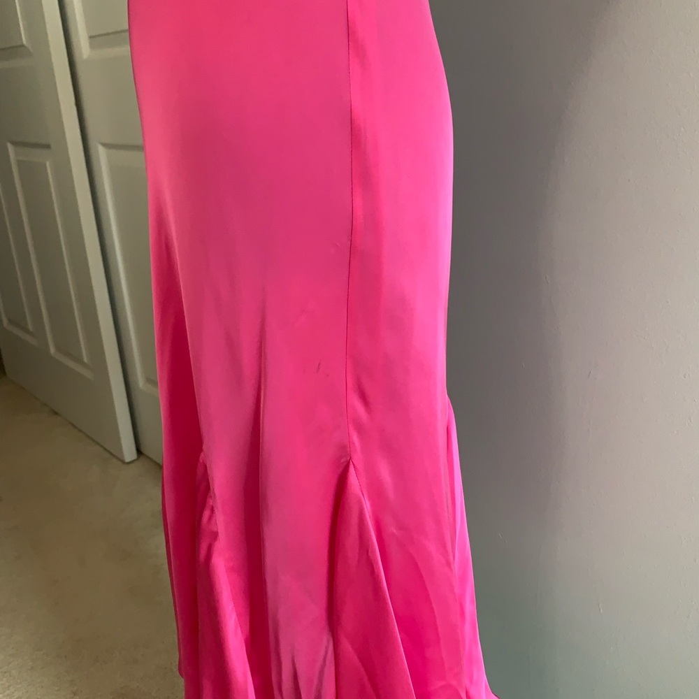 NWT Elegant Pink Ruffle Dress - Picture 12 of 15